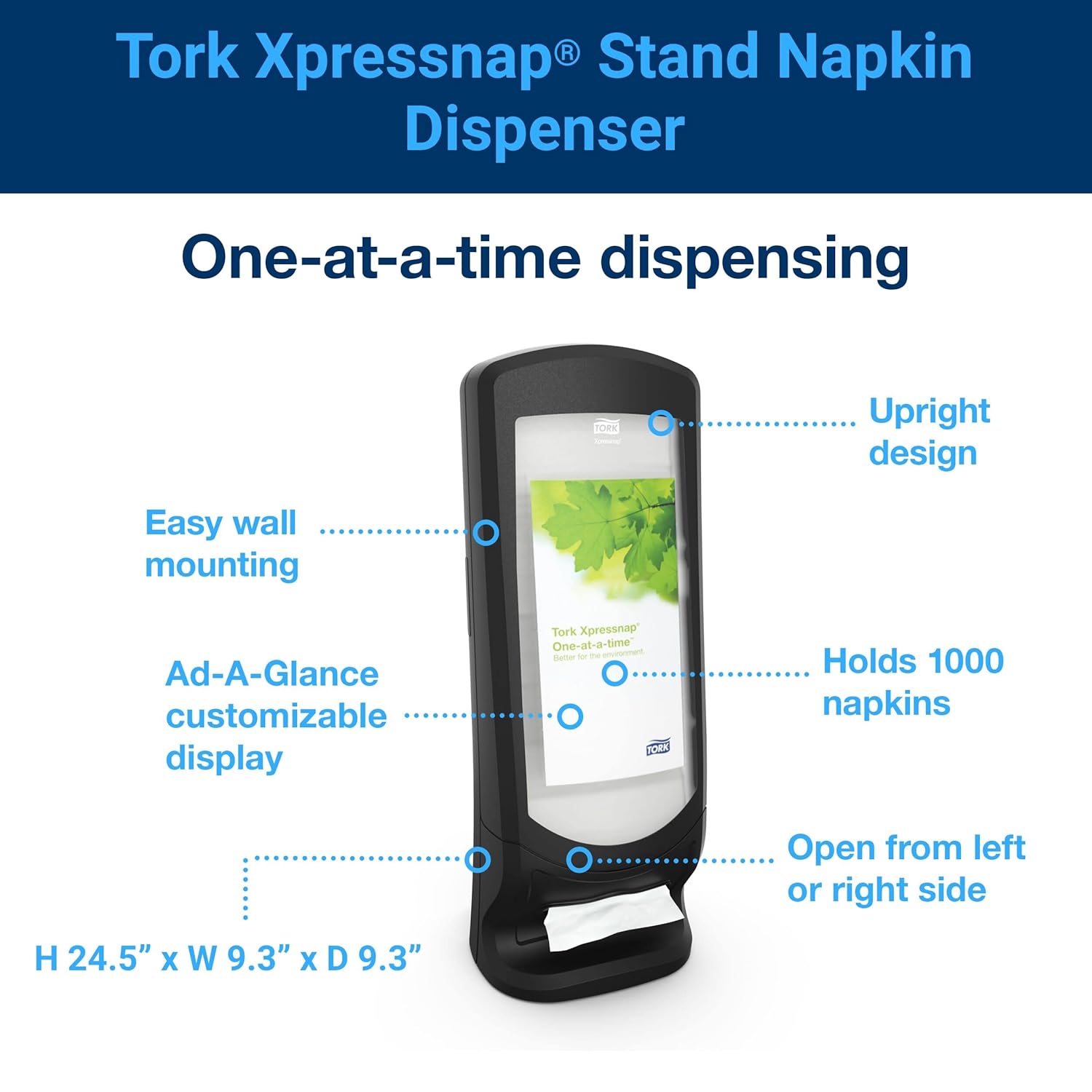 Tork Xpressnap Stand Napkin Dispenser Black