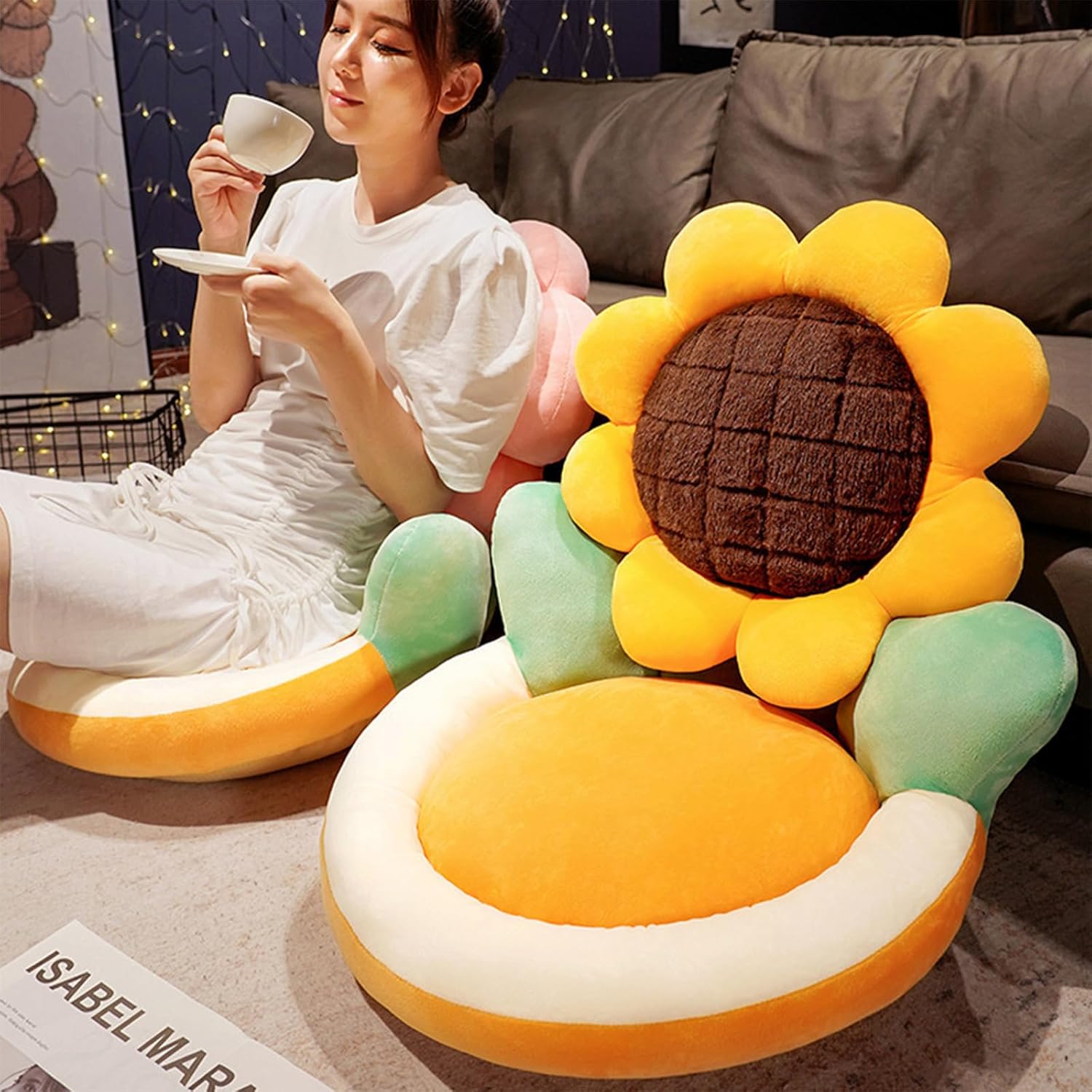 Cute Sunflower Chair Pillow for Home Decor Comfort