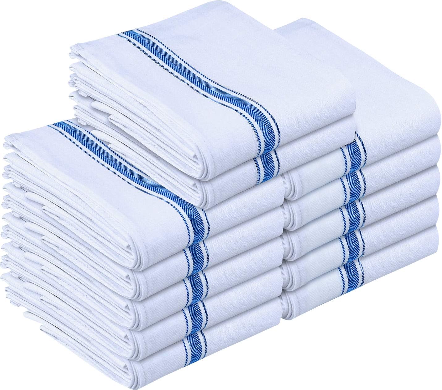 Utopia Towels - Luxury Blue Dish Towels - 12 Pack