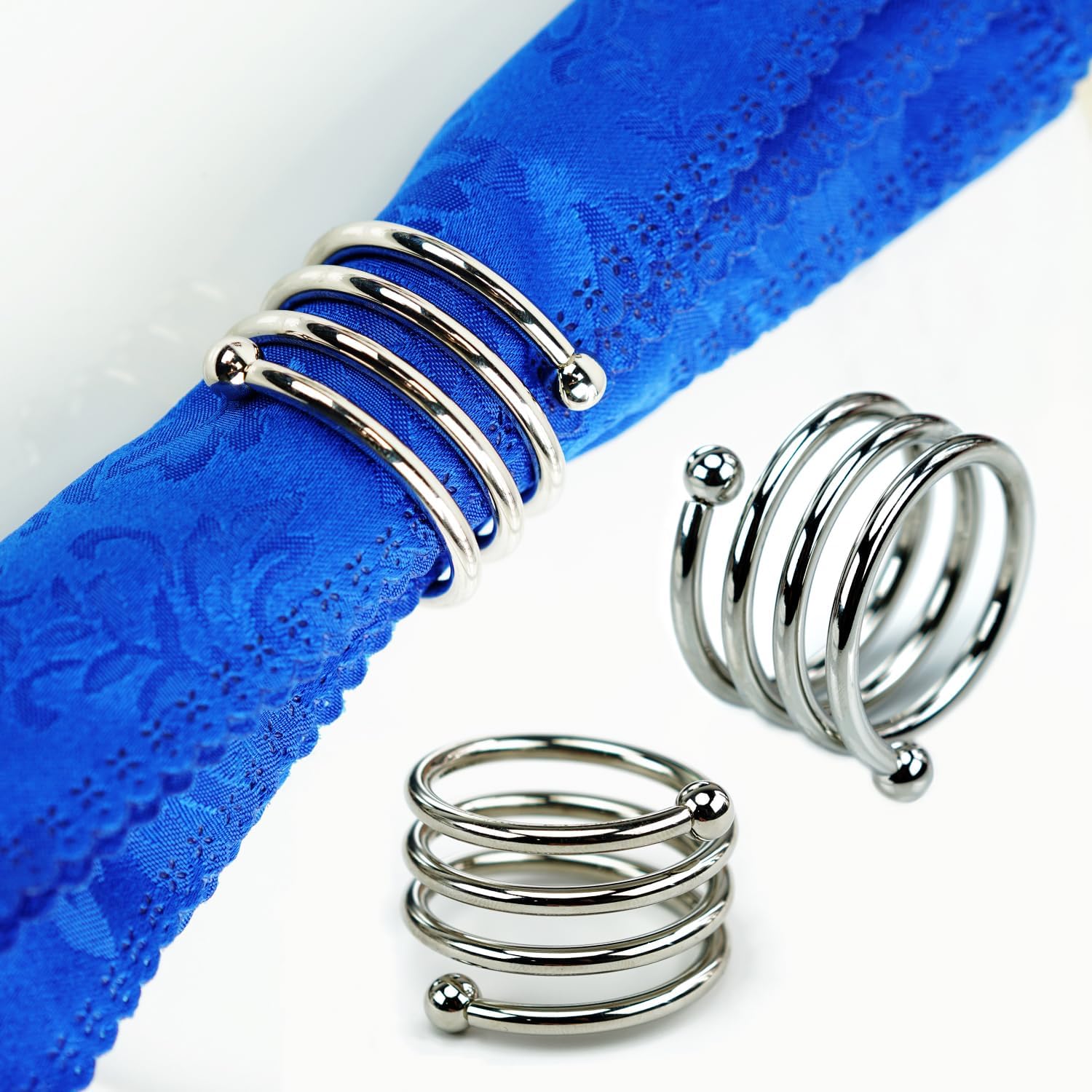 Silver Napkin Rings Set