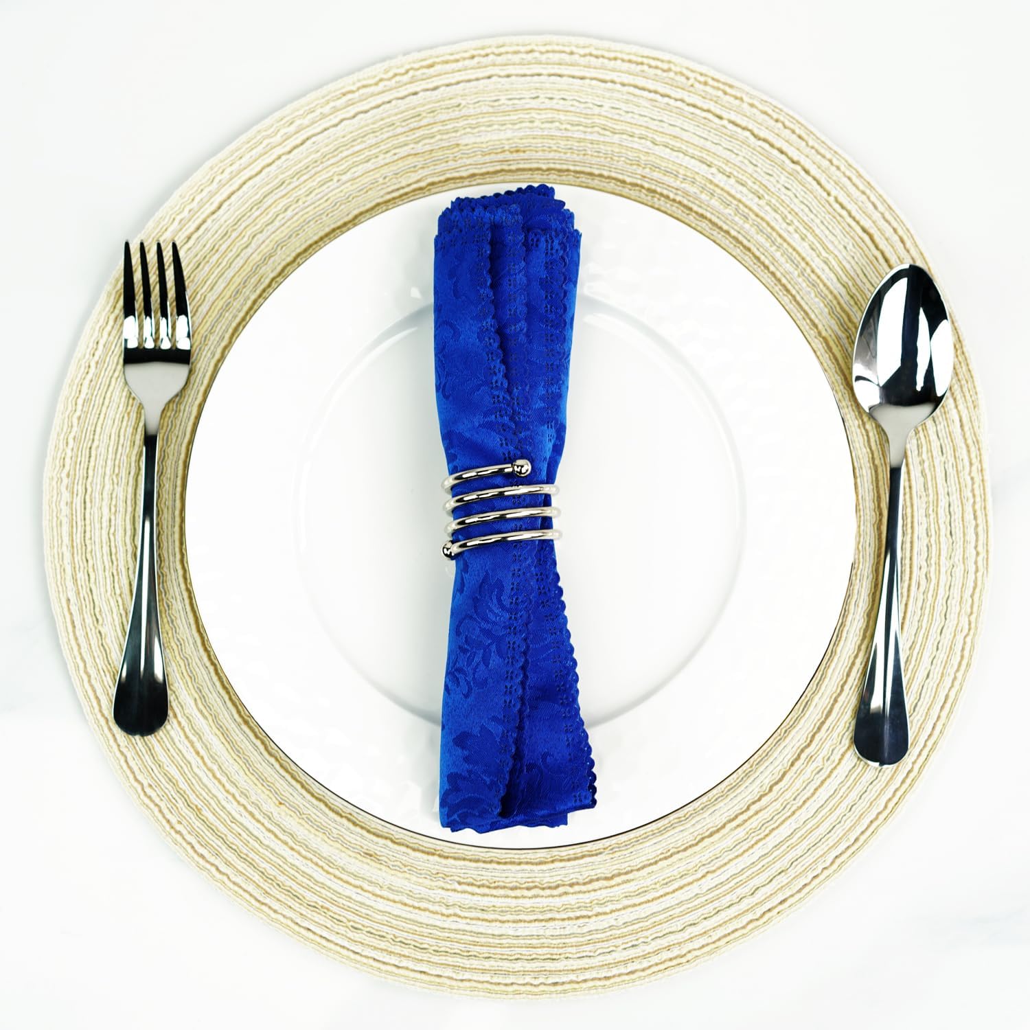 Silver Napkin Rings Set