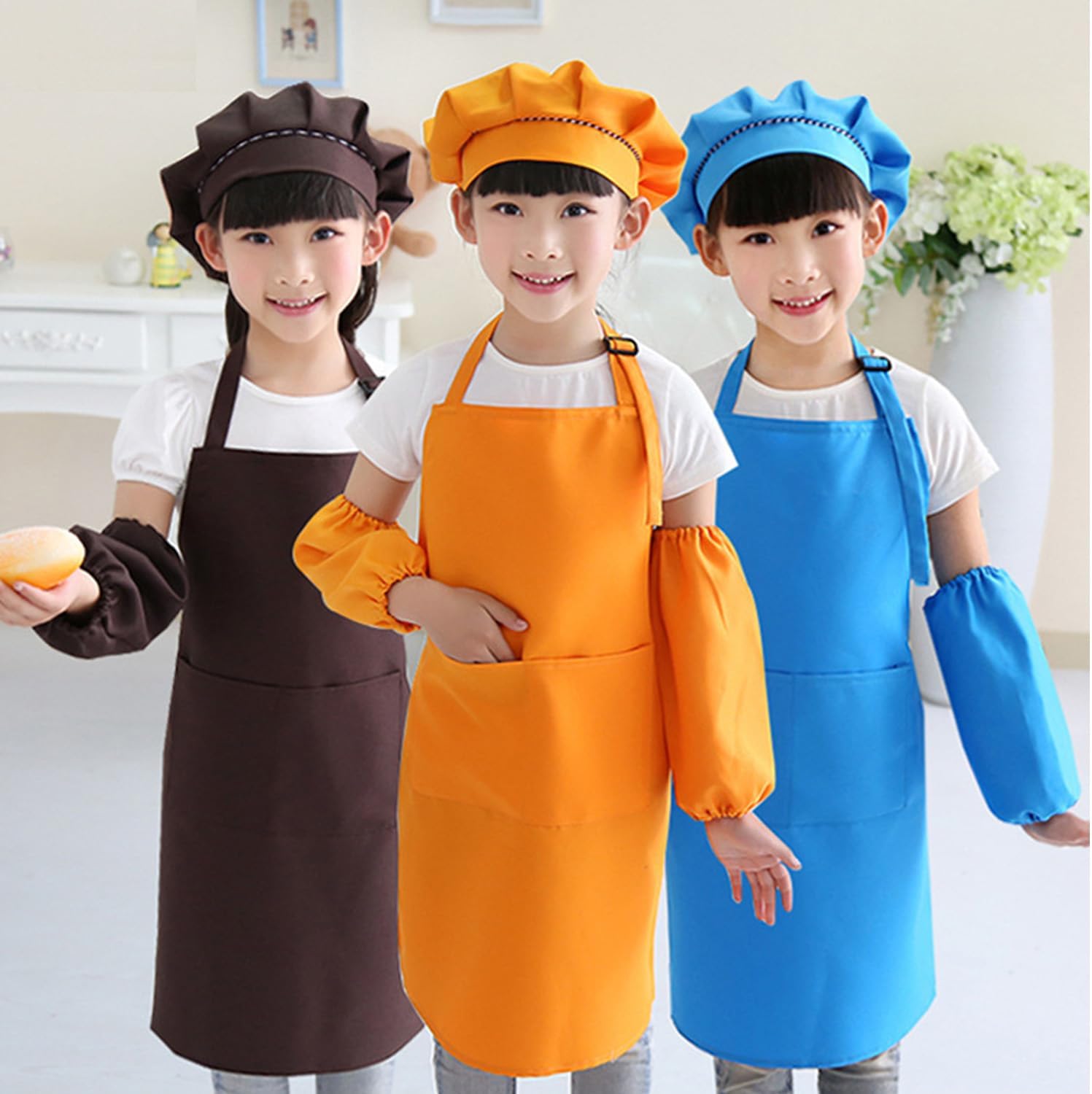 Kids Apron Set for Cooking Baking