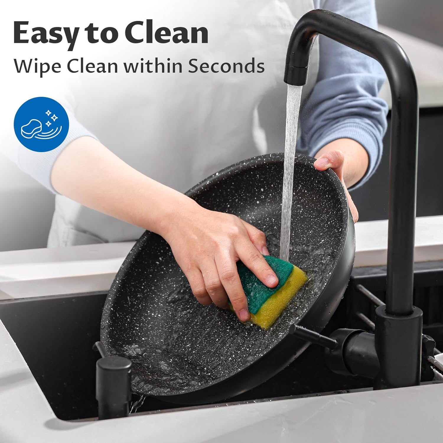 Sturdy Non-Stick Cookware Set for All Hobs