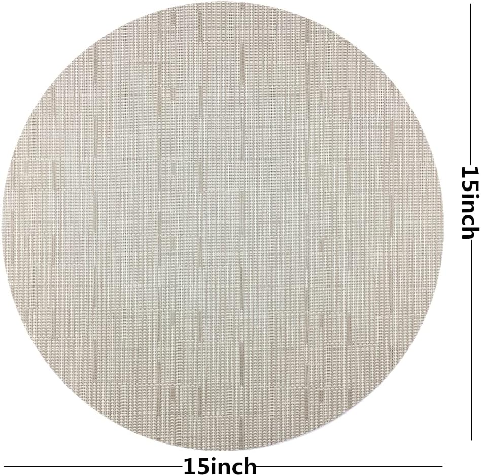 WAZAIGUR Round Placemats Set of 6