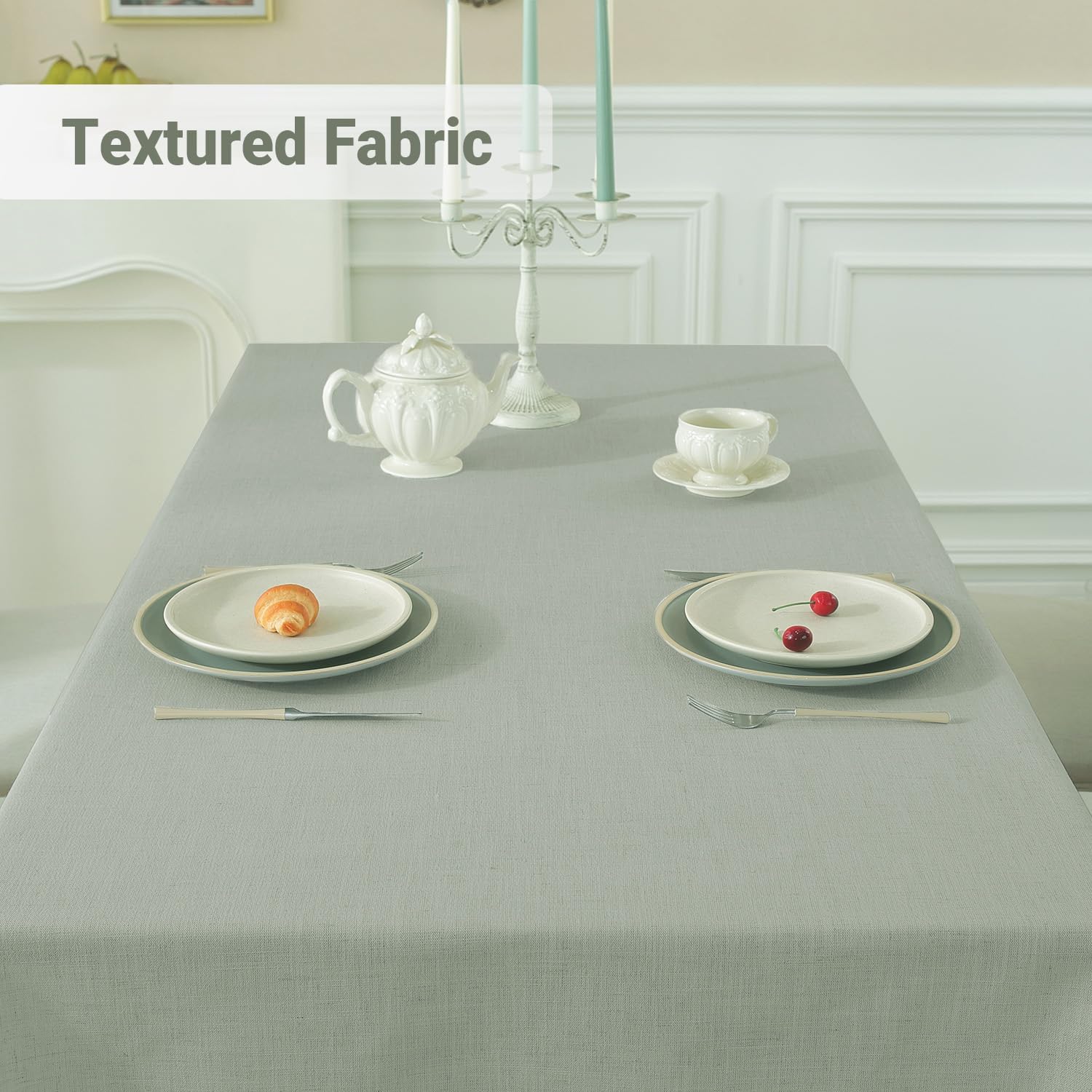 Laolitou Waterproof Cotton Linen Tablecloths