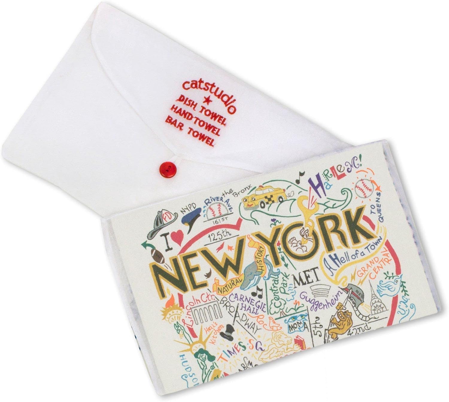 New York City Comfort Dish Towel Tumbler Set