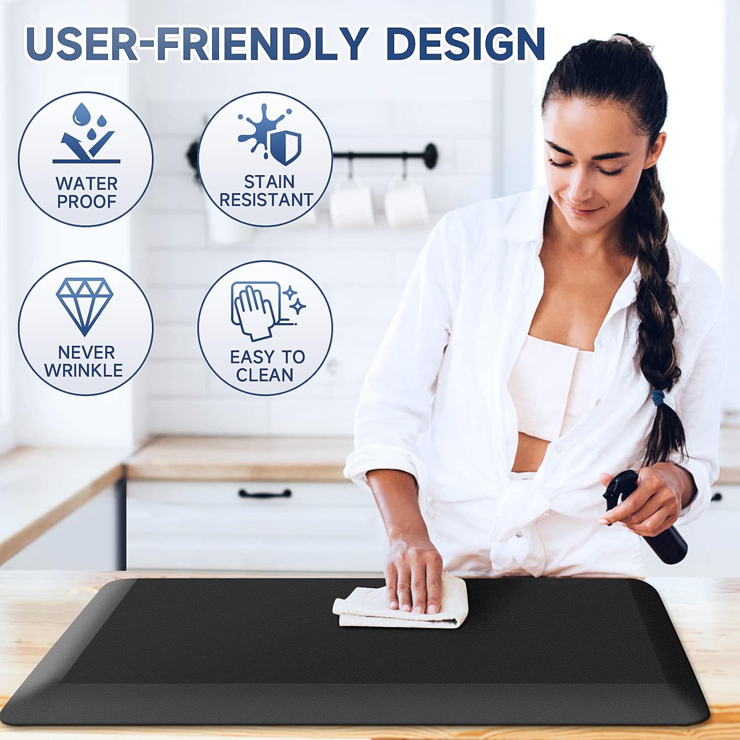 StepRite 45-Inch Thick Kitchen Mat for Standing Desks