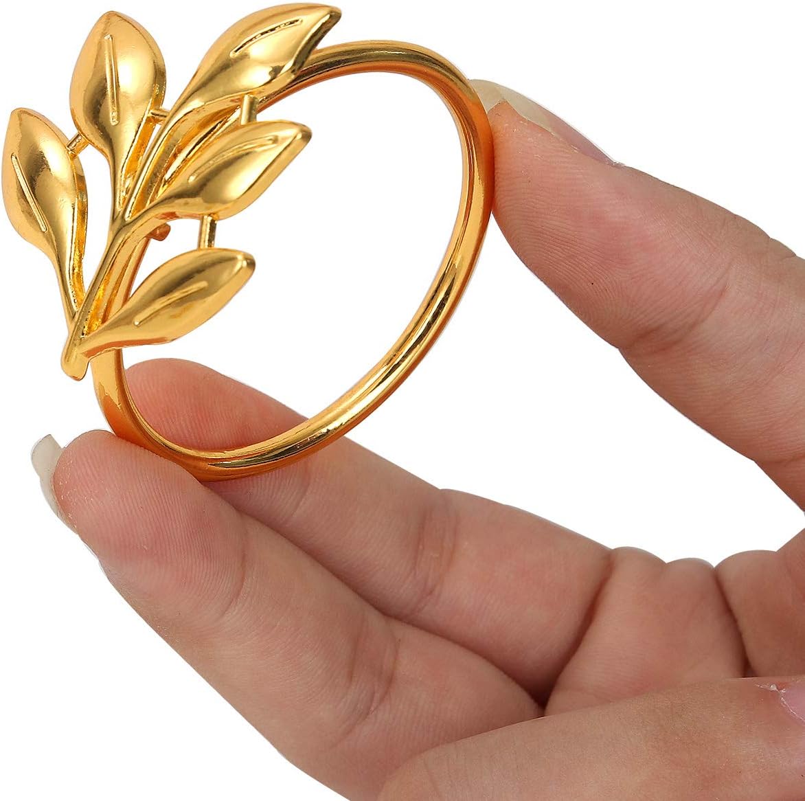 KPOSIYA Metal Napkin Rings Set