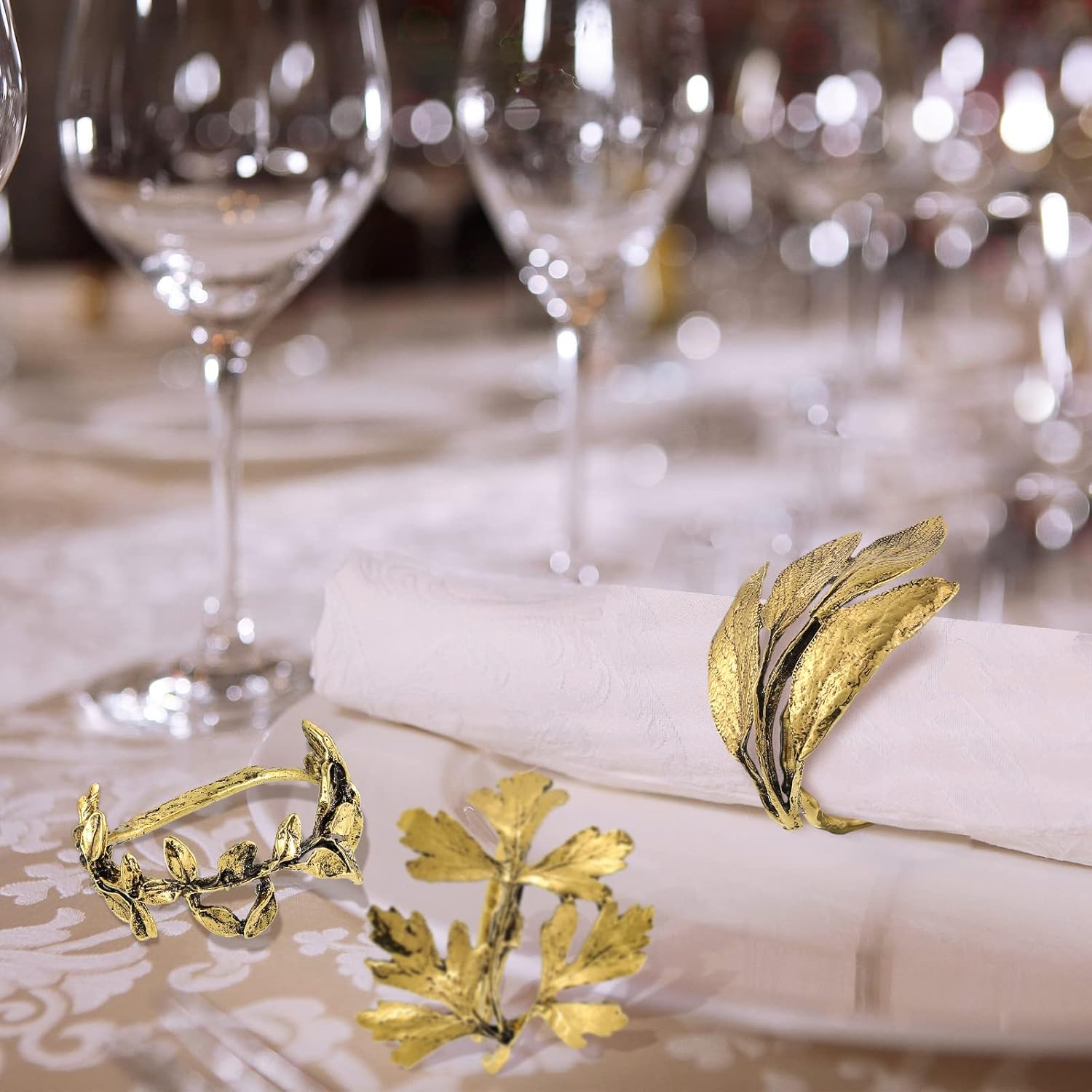 Herb Napkin Rings Set