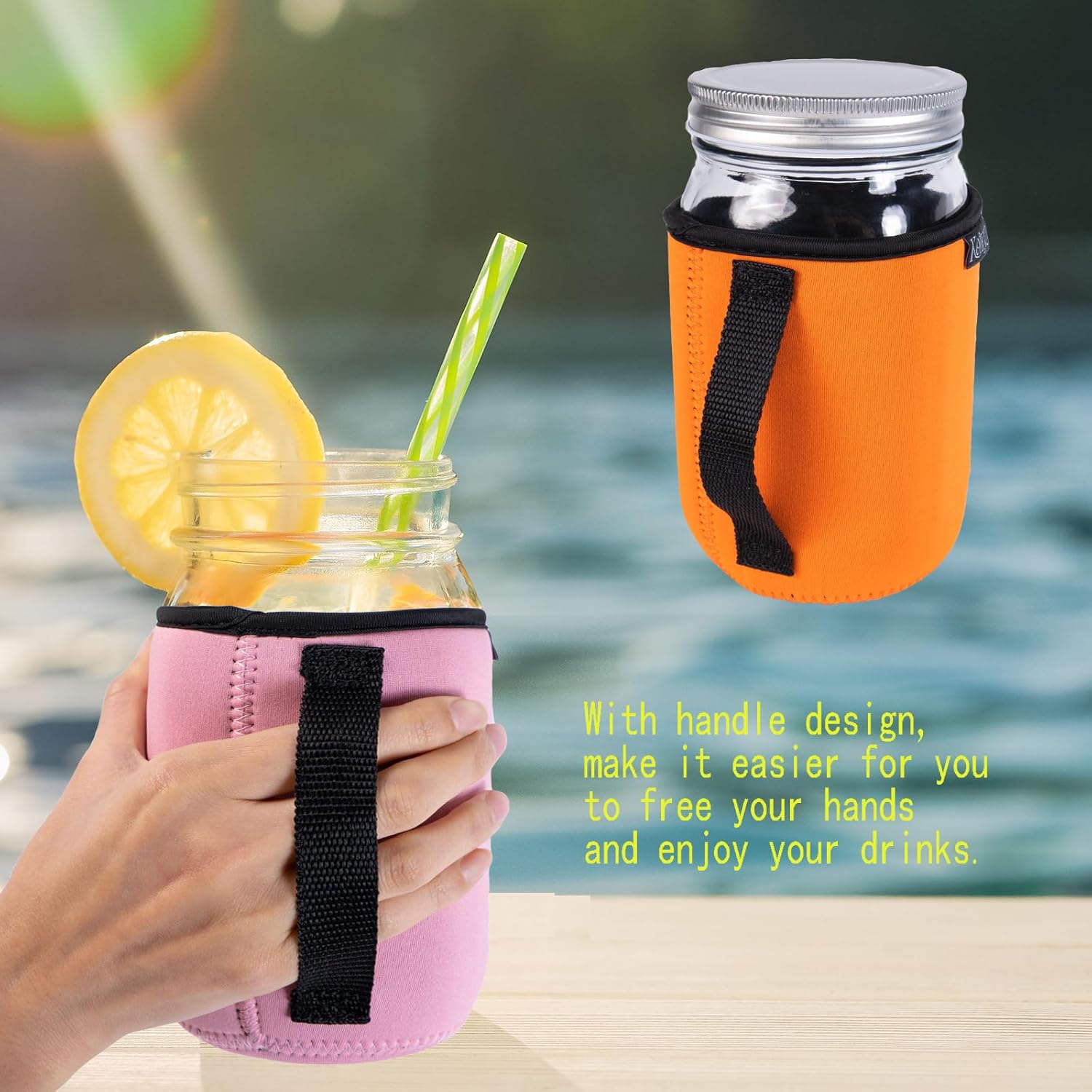 Veggie 32oz Mason Jars Sleeves