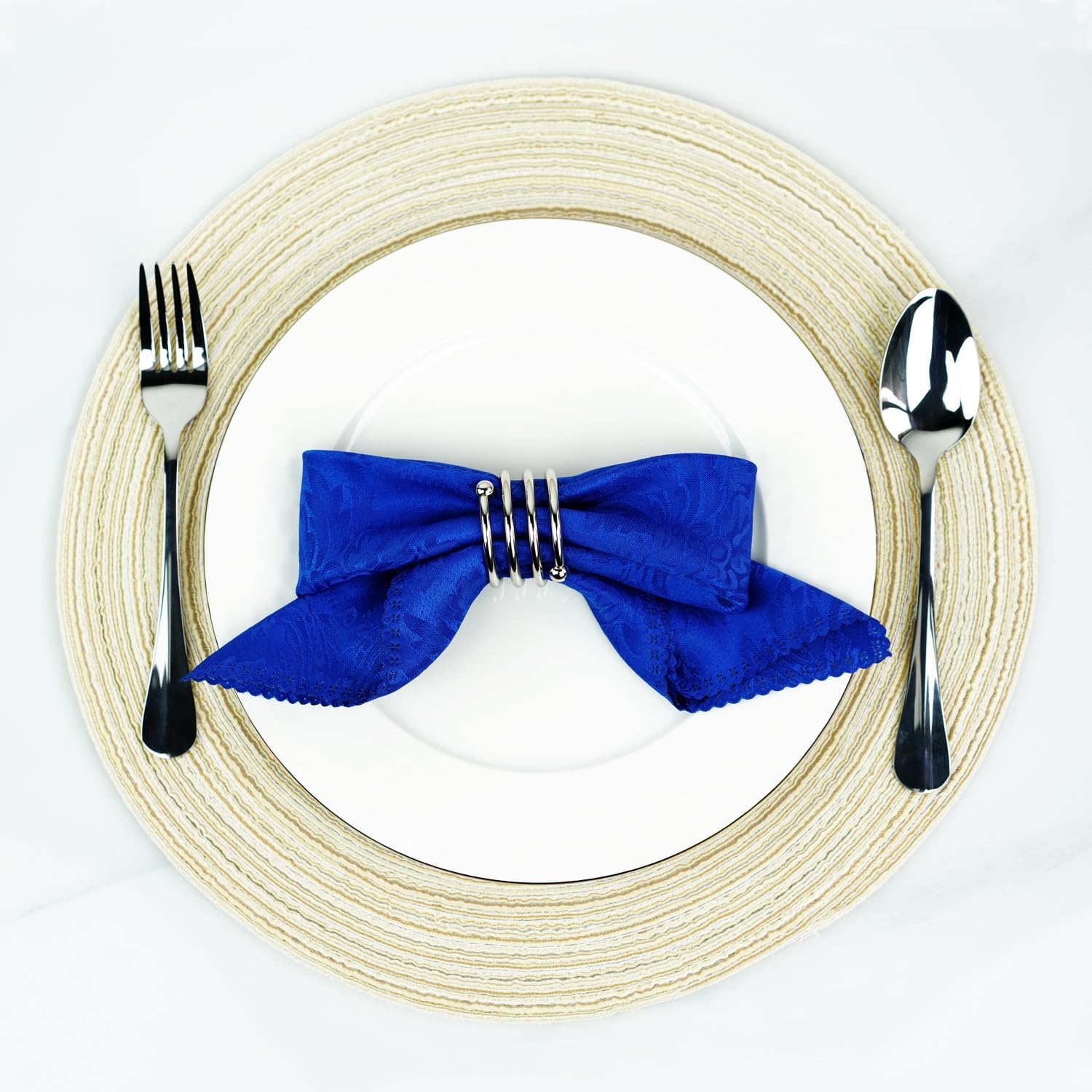 Silver Napkin Rings Set
