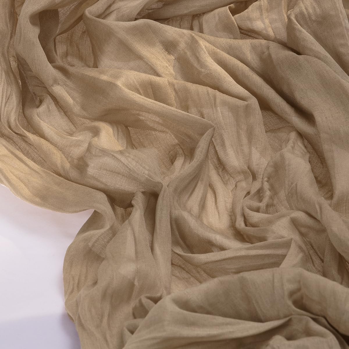 Socomi nude brown Easter cheesecloth table runner
