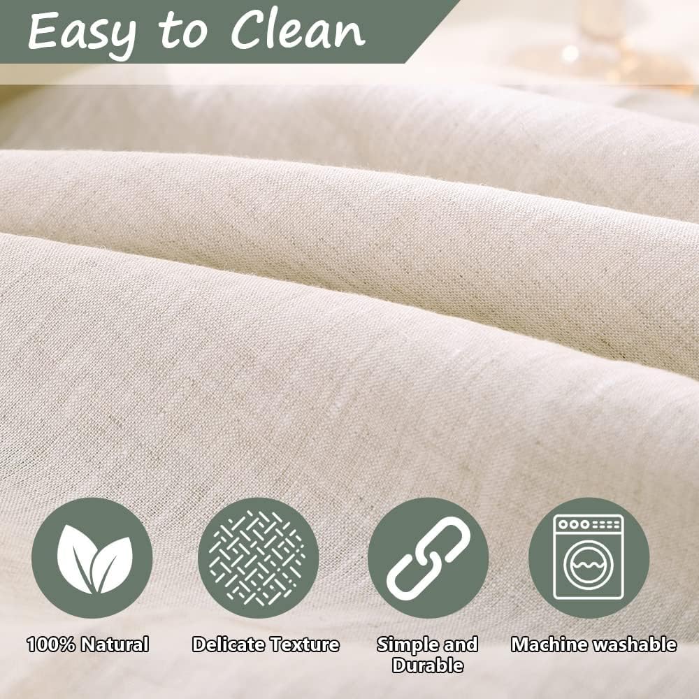 Simple Opulence Linen Tablecloth