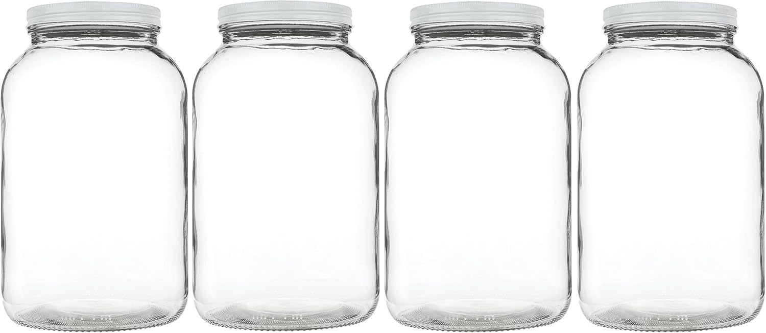 Kitchentoolz 1 Gallon Wide Mouth Mason Jars