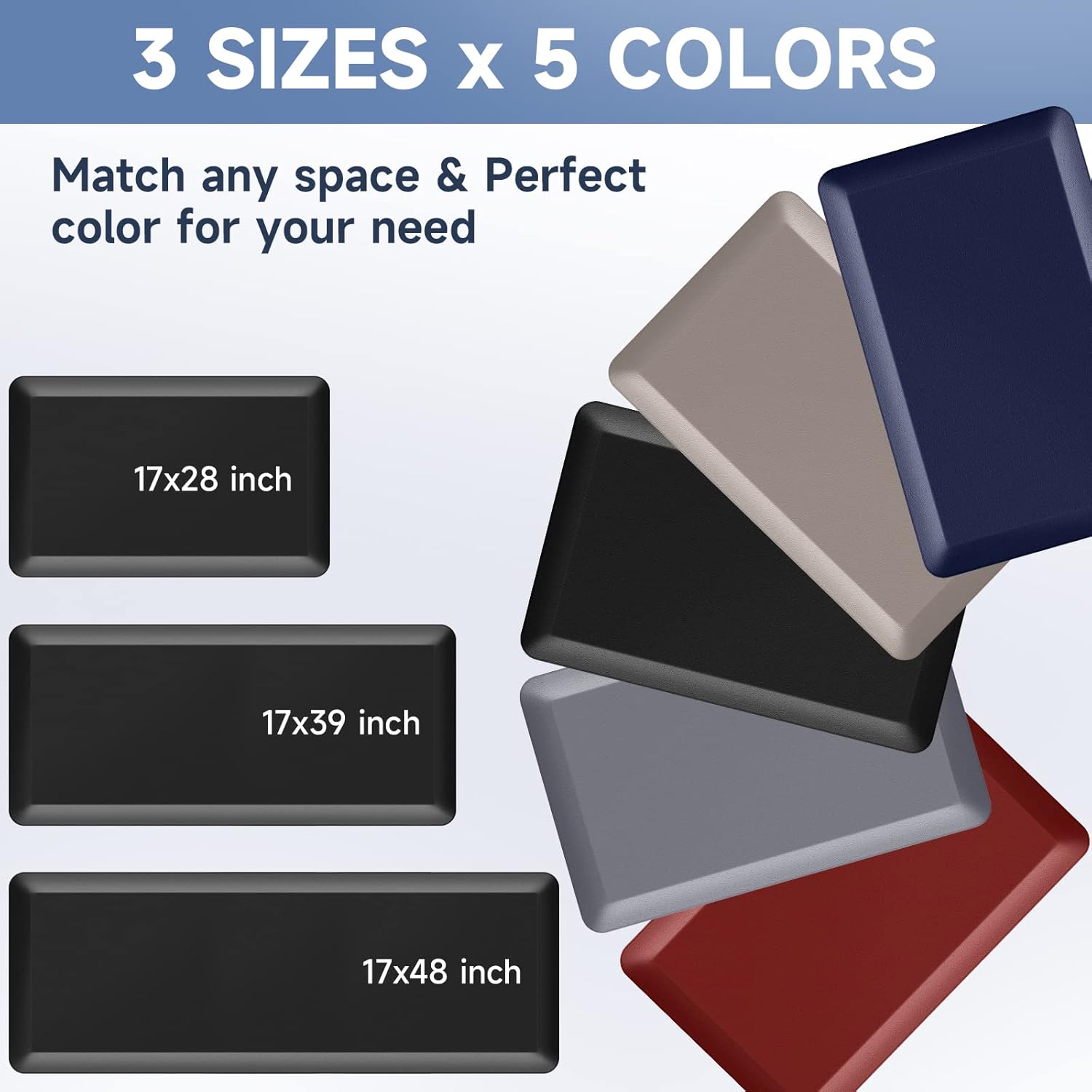 StepRite 45-Inch Thick Kitchen Mat for Standing Desks