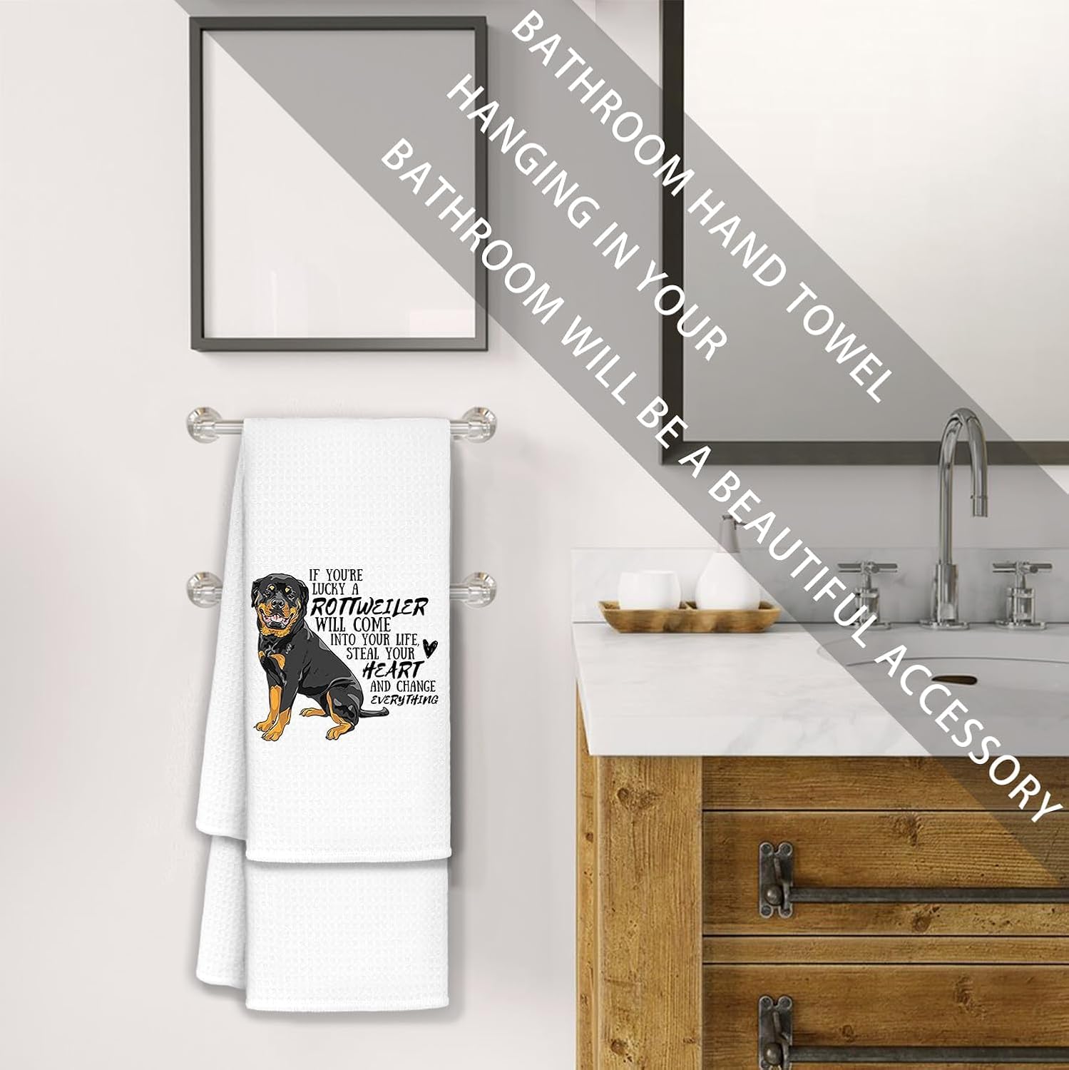 Rottweiler Gifts Eco-Friendly Kitchen Towels 2-Pack Set