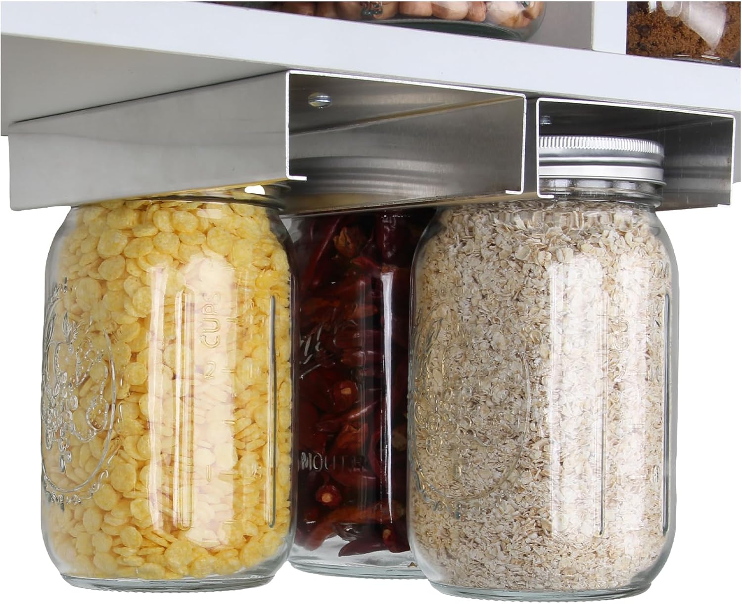 Mason Jar Organizer Holder Aluminum Alloy for Storage