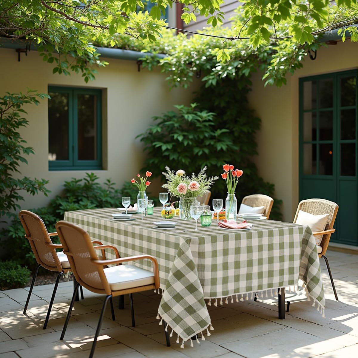 Exclusive Gingham Tablecloth