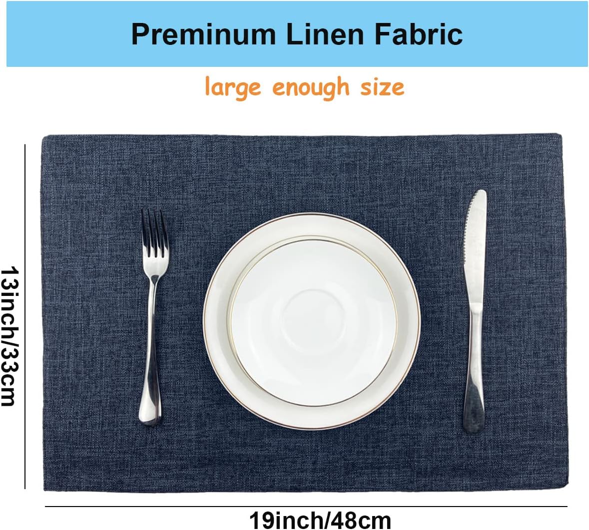 Premium Heat-Resistant Place Mats Set of 6 for Dining