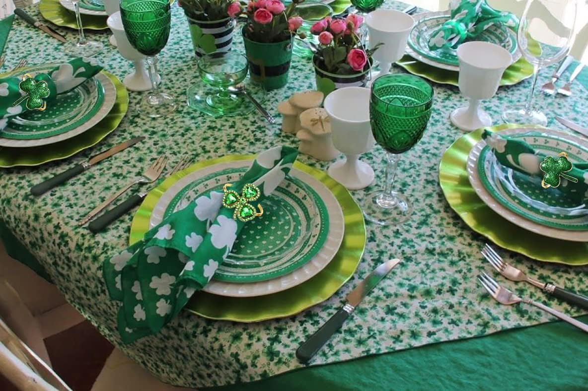 Uniquely Yours Shamrock Napkin Rings Set Style A