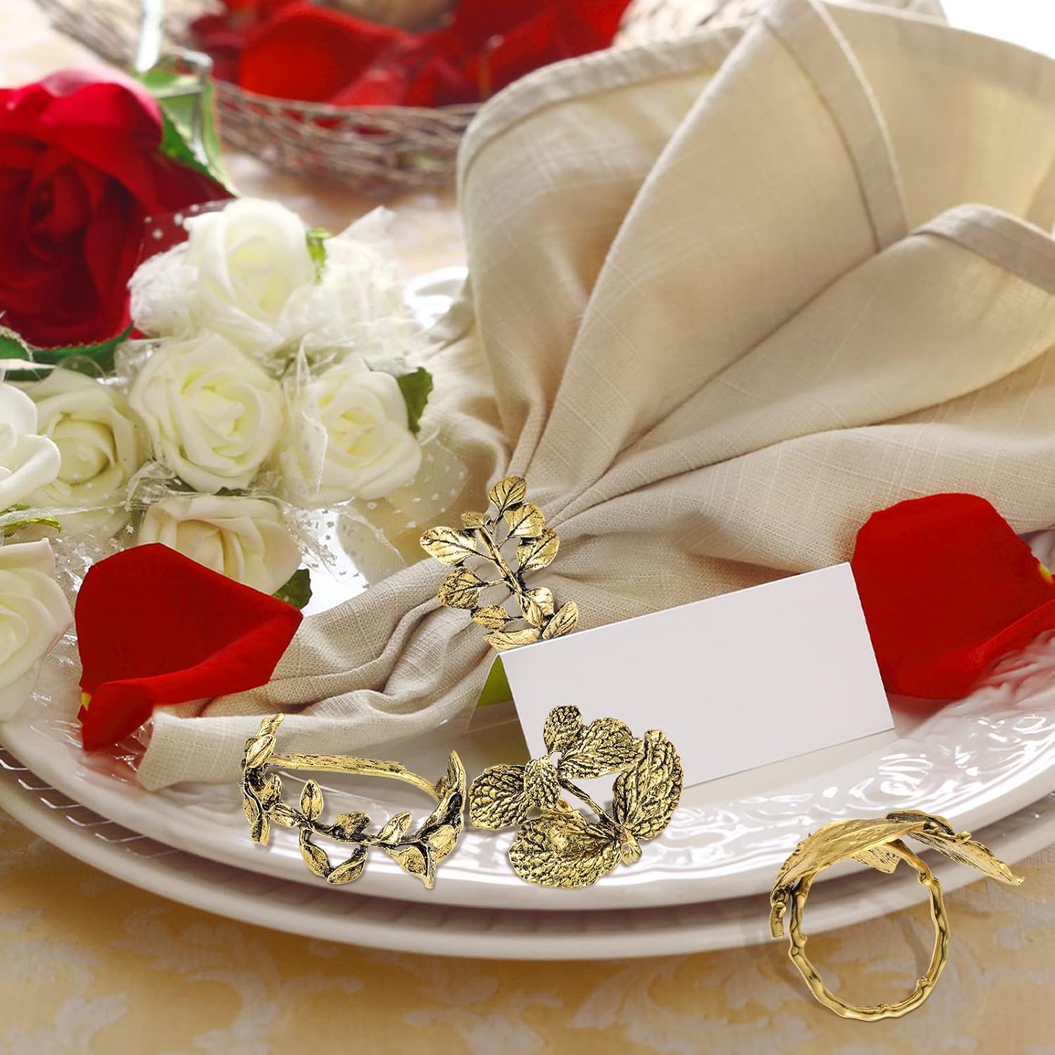 Herb Napkin Rings Set