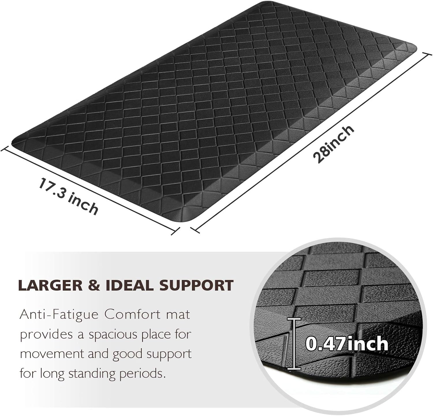 HappyTrends Anti-Fatigue Kitchen Mat
