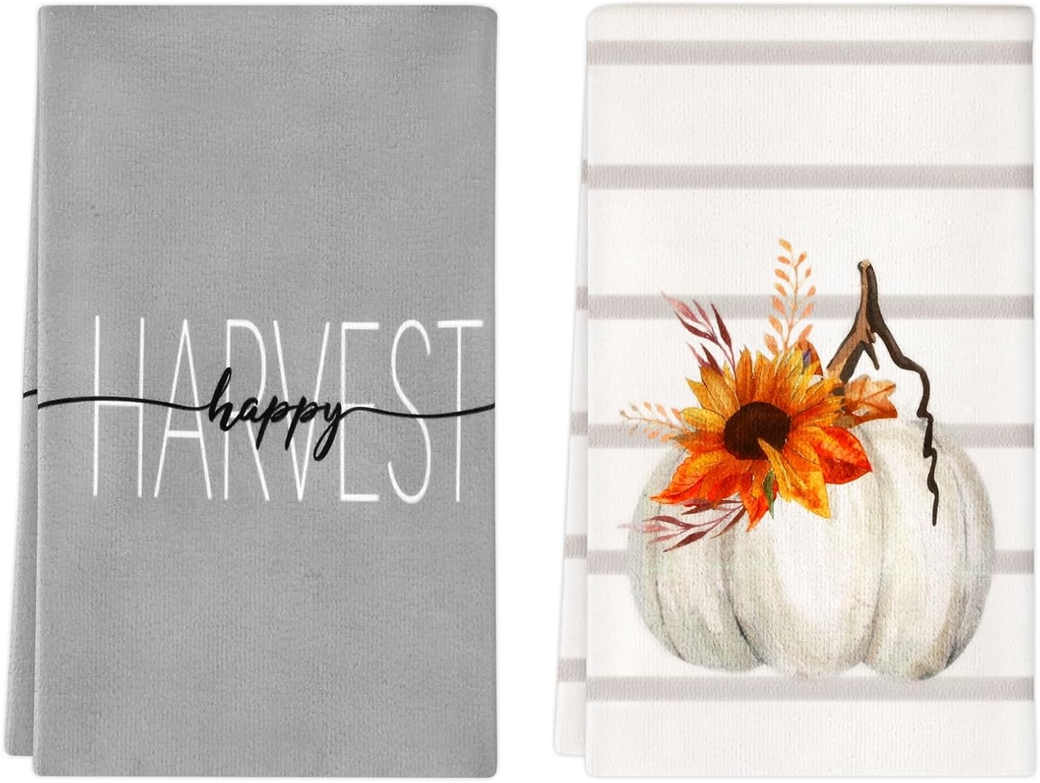Pumpkin Party Kitchen Towels 18x26 inch Soft Durable