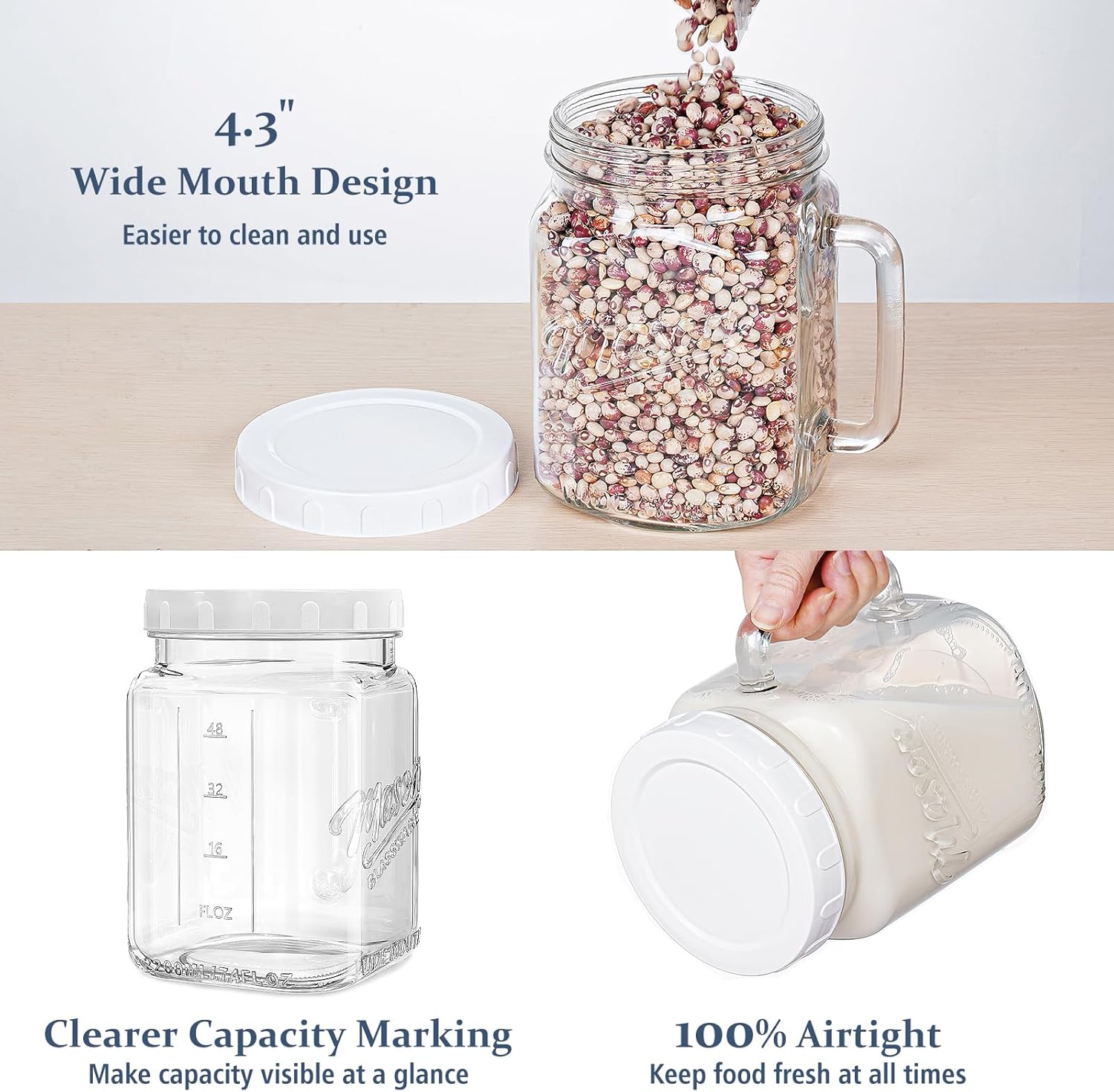 Sealed Glass Jar for Organization