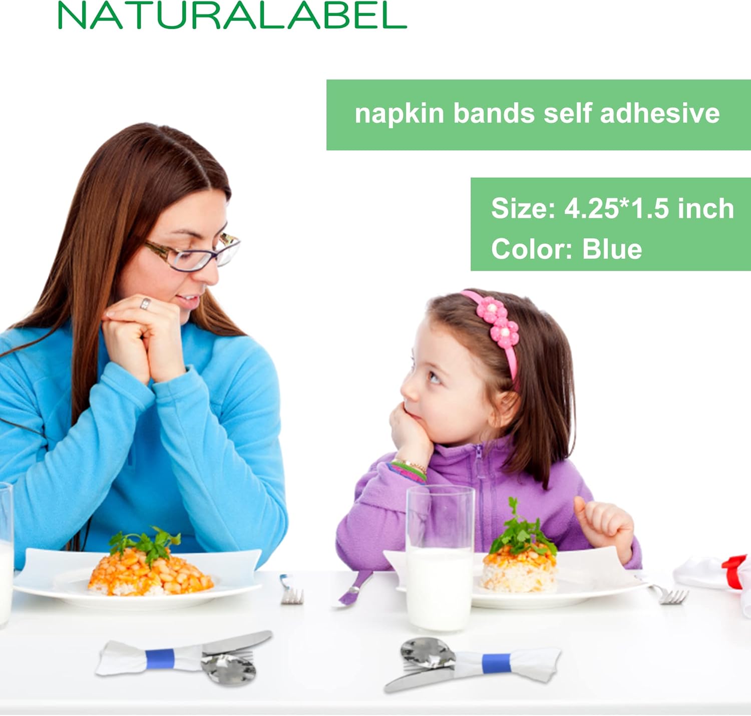 NATURALABEL STANDARD NAPKIN BANDS - 2000 COUNT