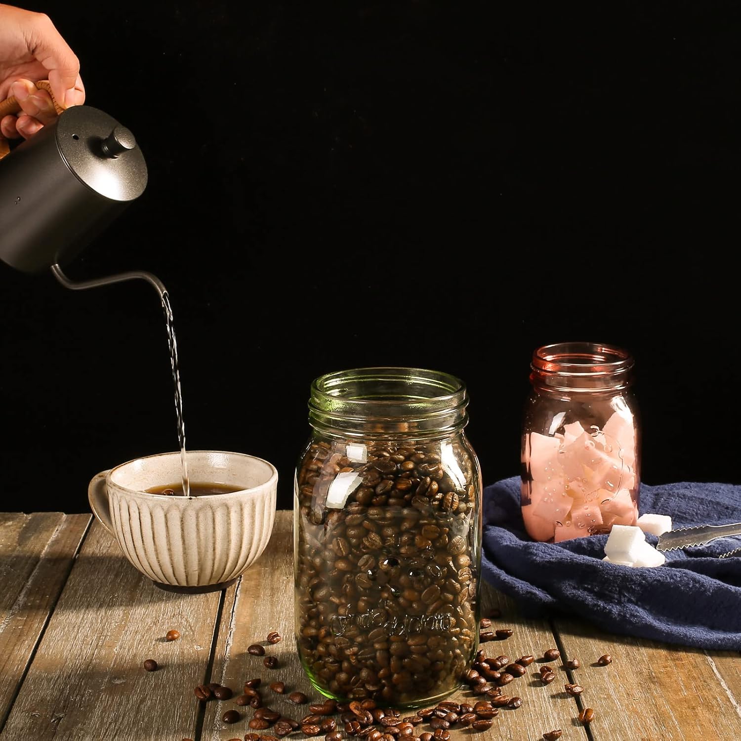 Amzcku 32 OZ Mason Jars