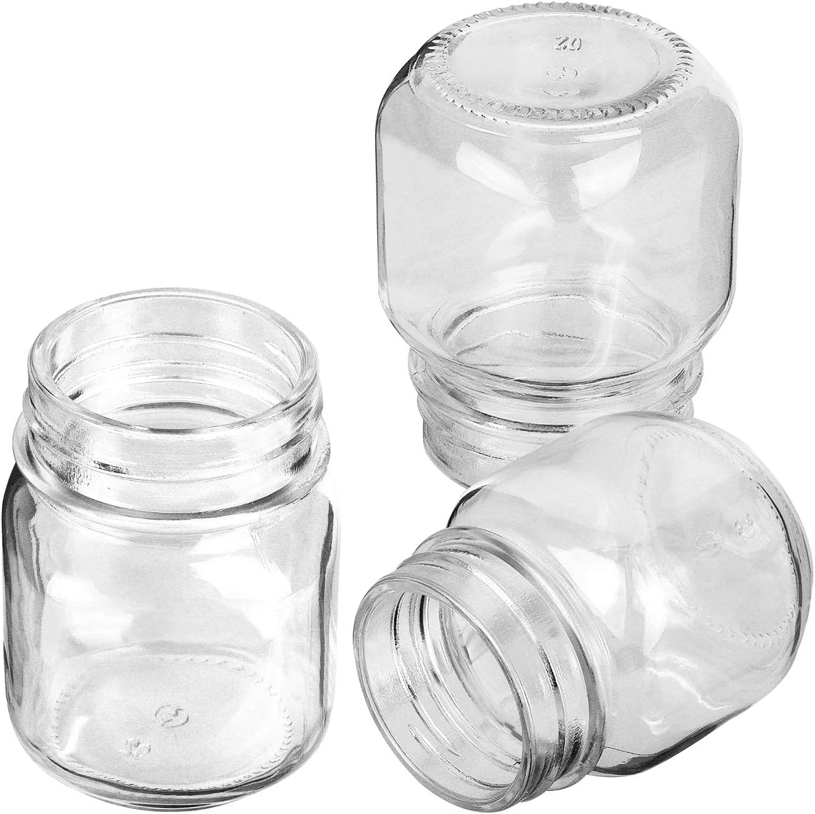 Elegant 4-Ounce Mason Jars with Silver Lids for DIY Canning