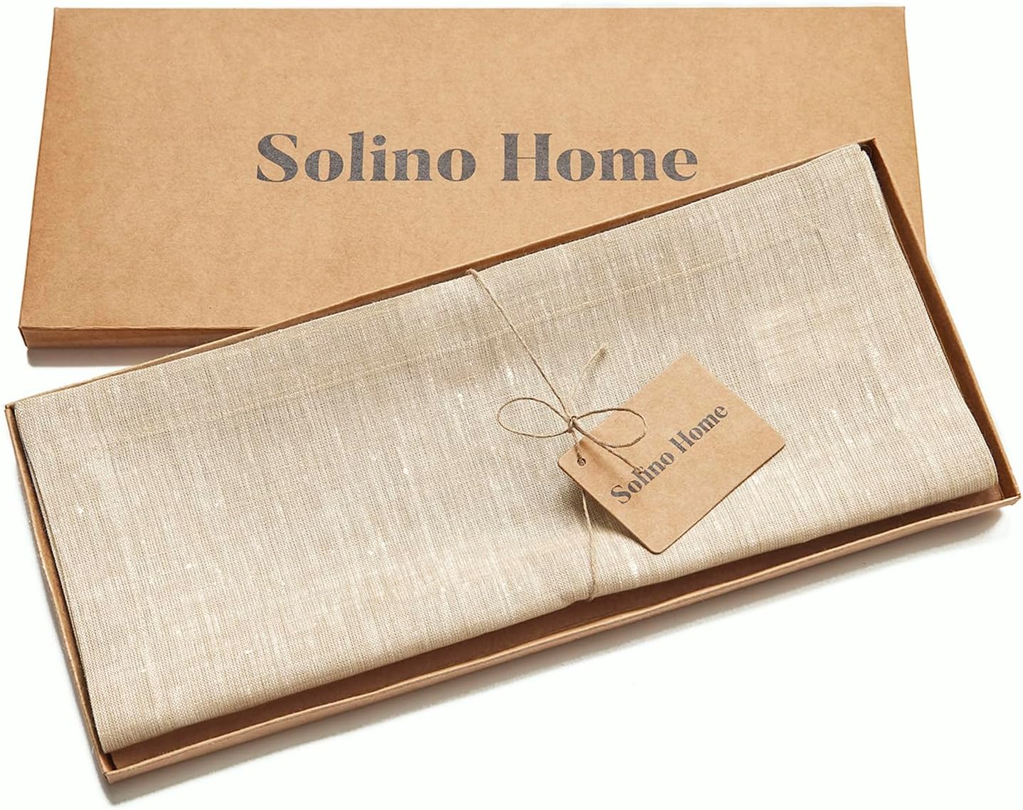 Solino Home Table Runner Pure Linen 14x36 Beautiful Design