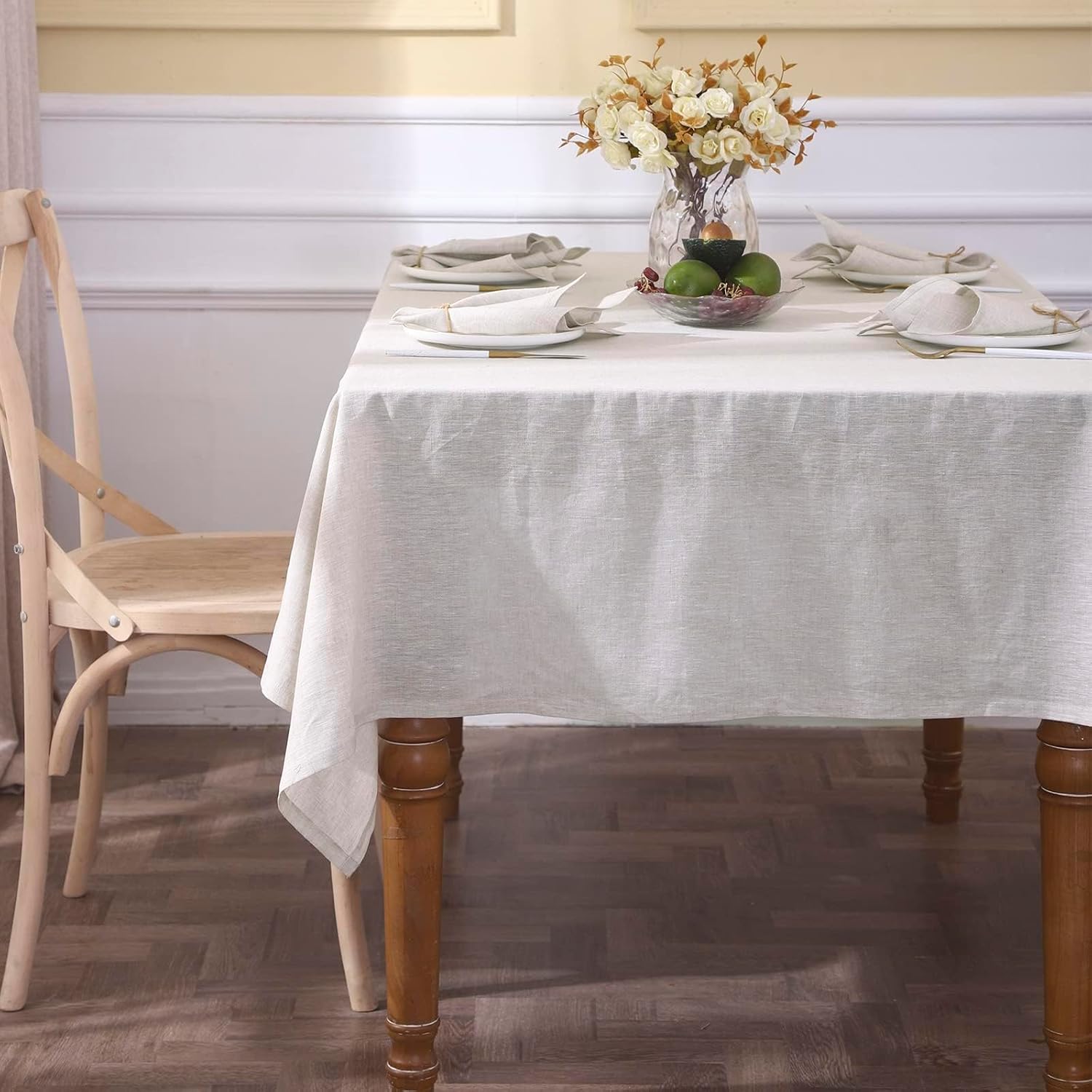 Simple Opulence Linen Tablecloth