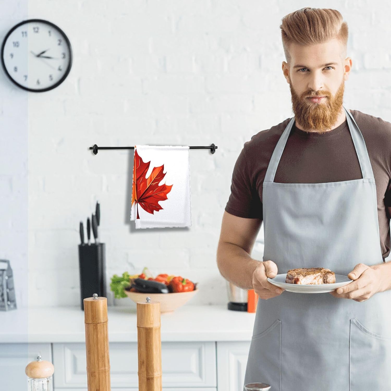Festive Fall Dish Towels Cohesive Kitchen Accessories