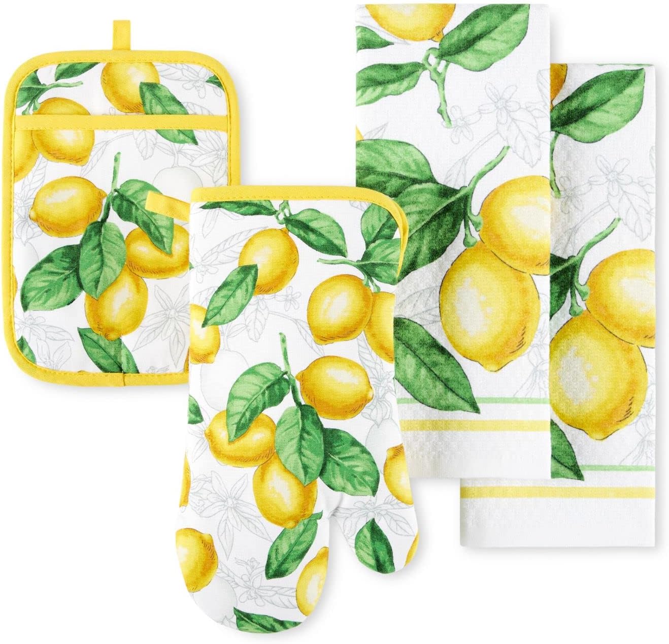 Martha Stewart Lots of Lemons 4-Piece Kitchen Set