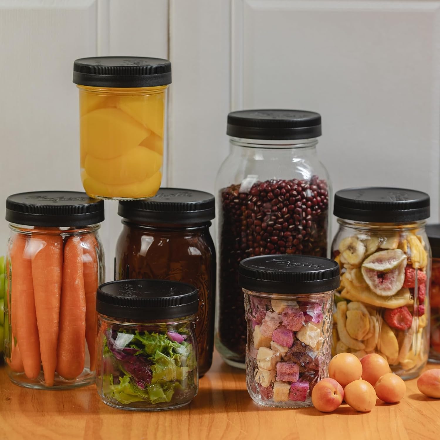 6-Pack Mason Jars Set for Preserving