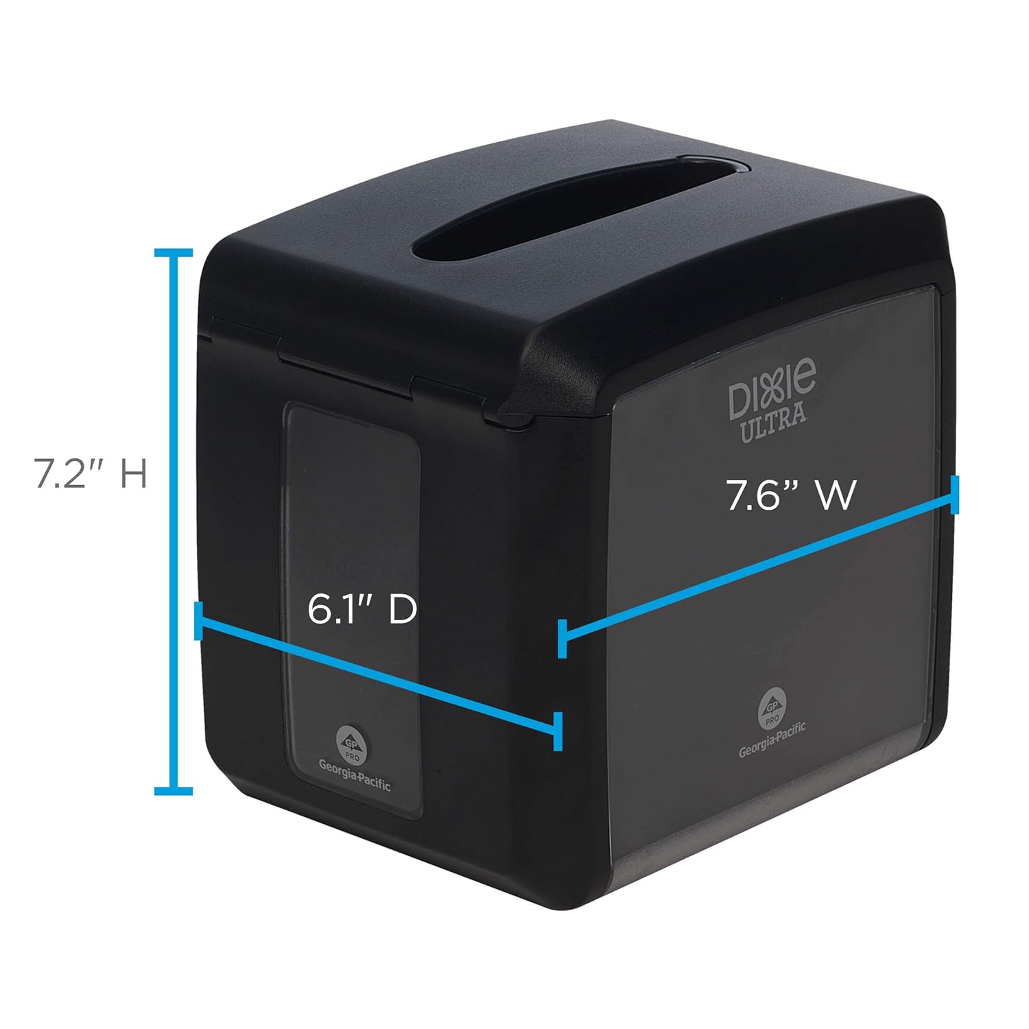 Durable Tabletop Napkin Dispenser by Georgia-Pacific Black