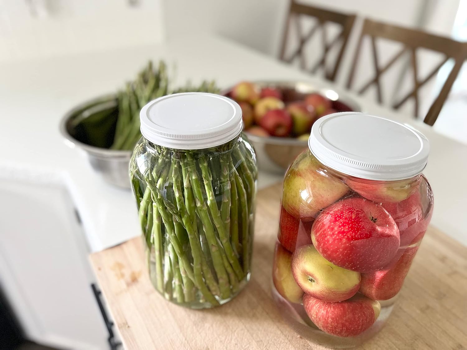 Kitchentoolz 1 Gallon Wide Mouth Mason Jars