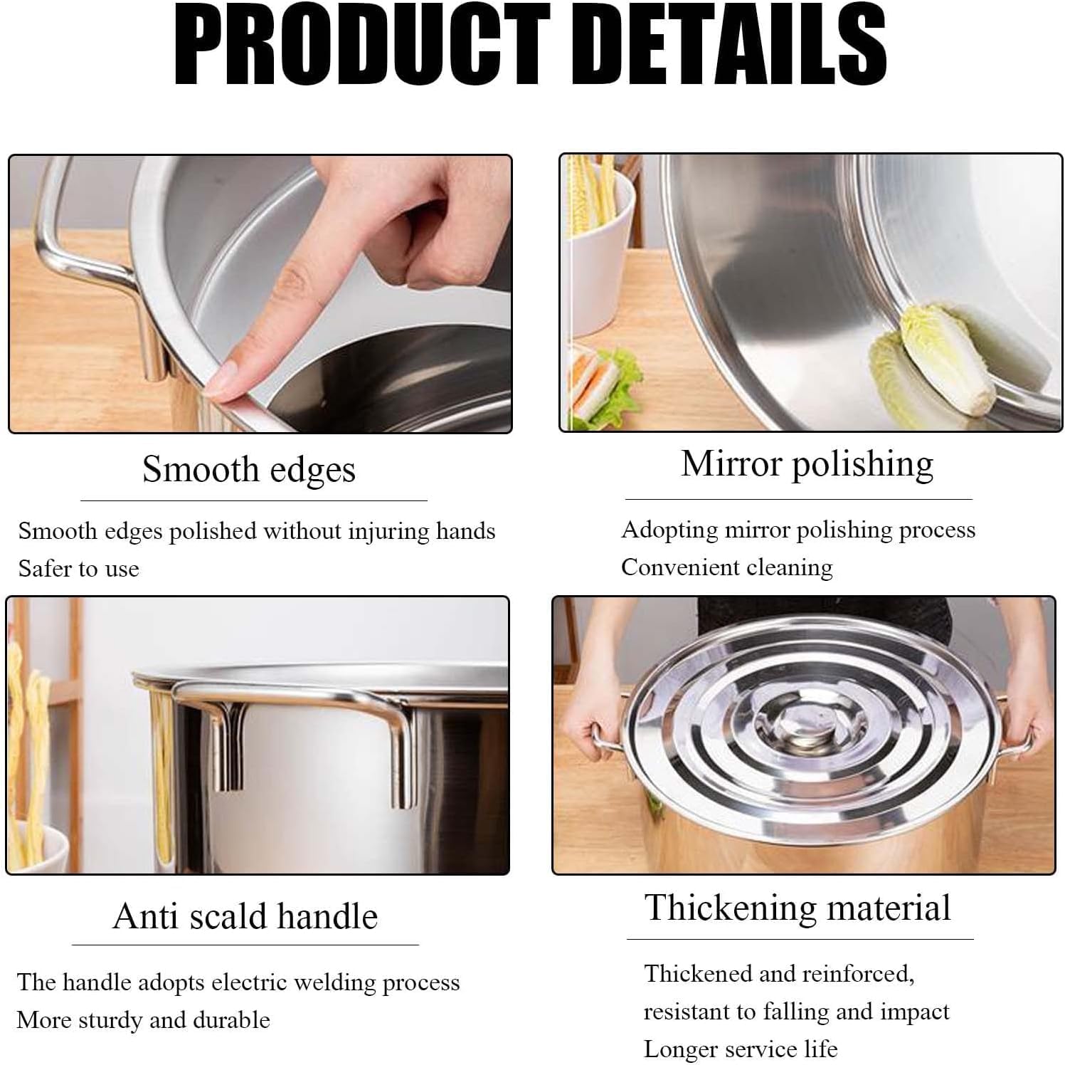 Stainless Steel Noodle Cooking Pot Multi-Purpose Pot