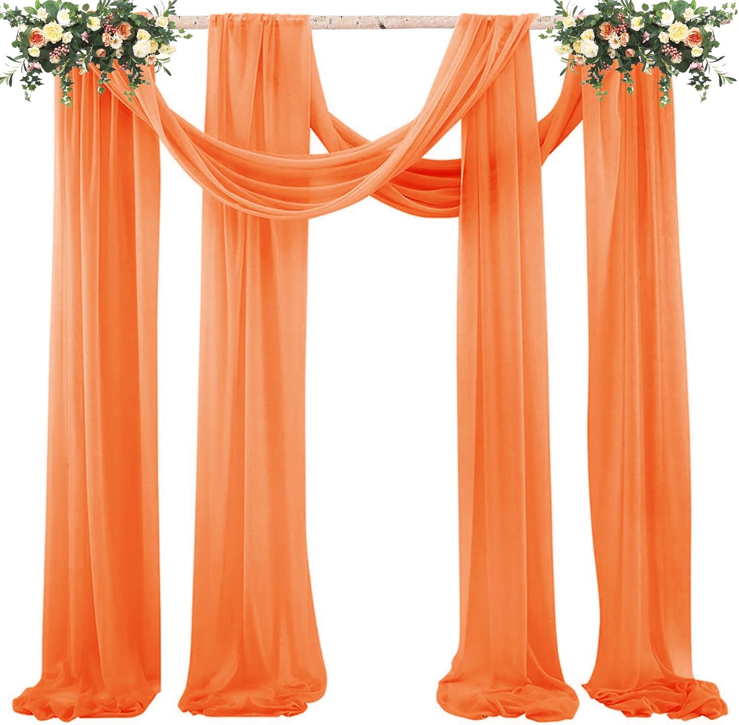 2 Pack Chiffon Table Runner for Weddings