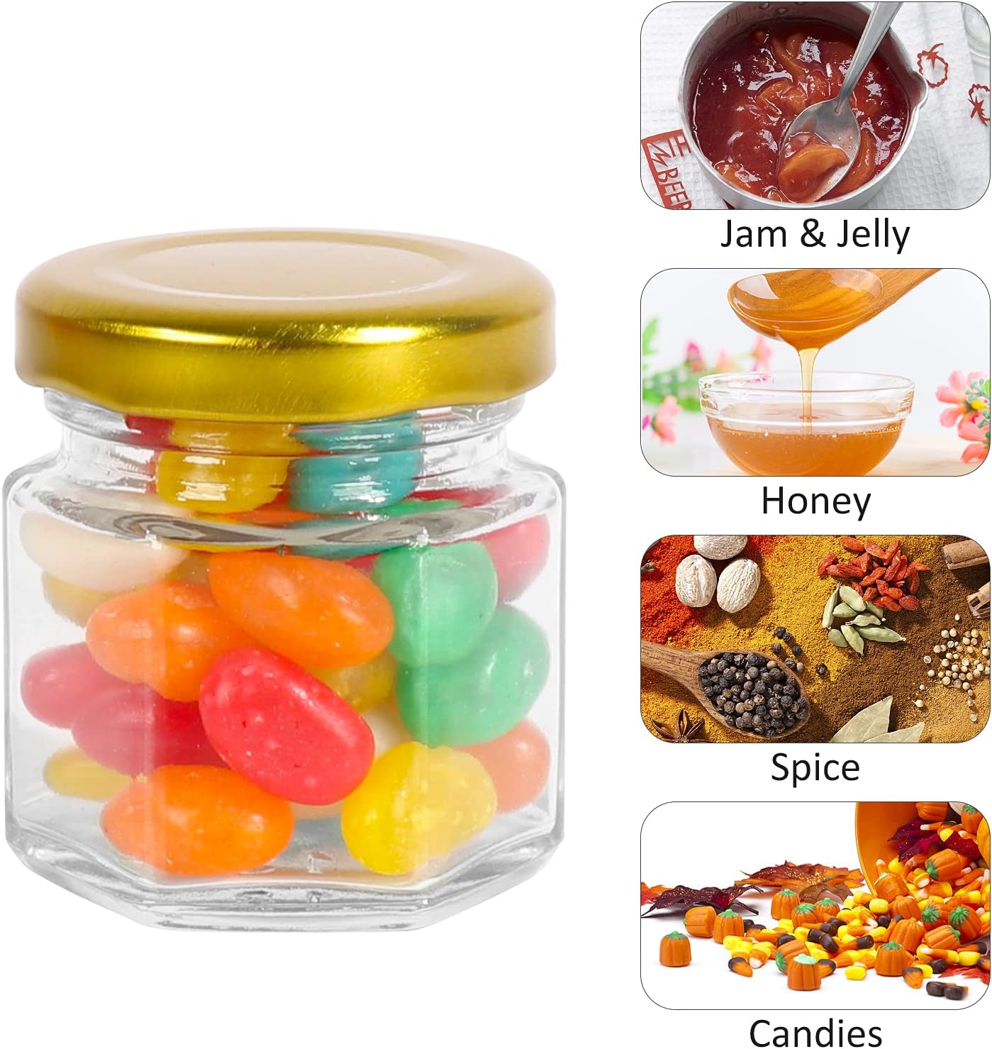 Canning Jars for DIY Use - Mini Glass Jars with Pen Labels