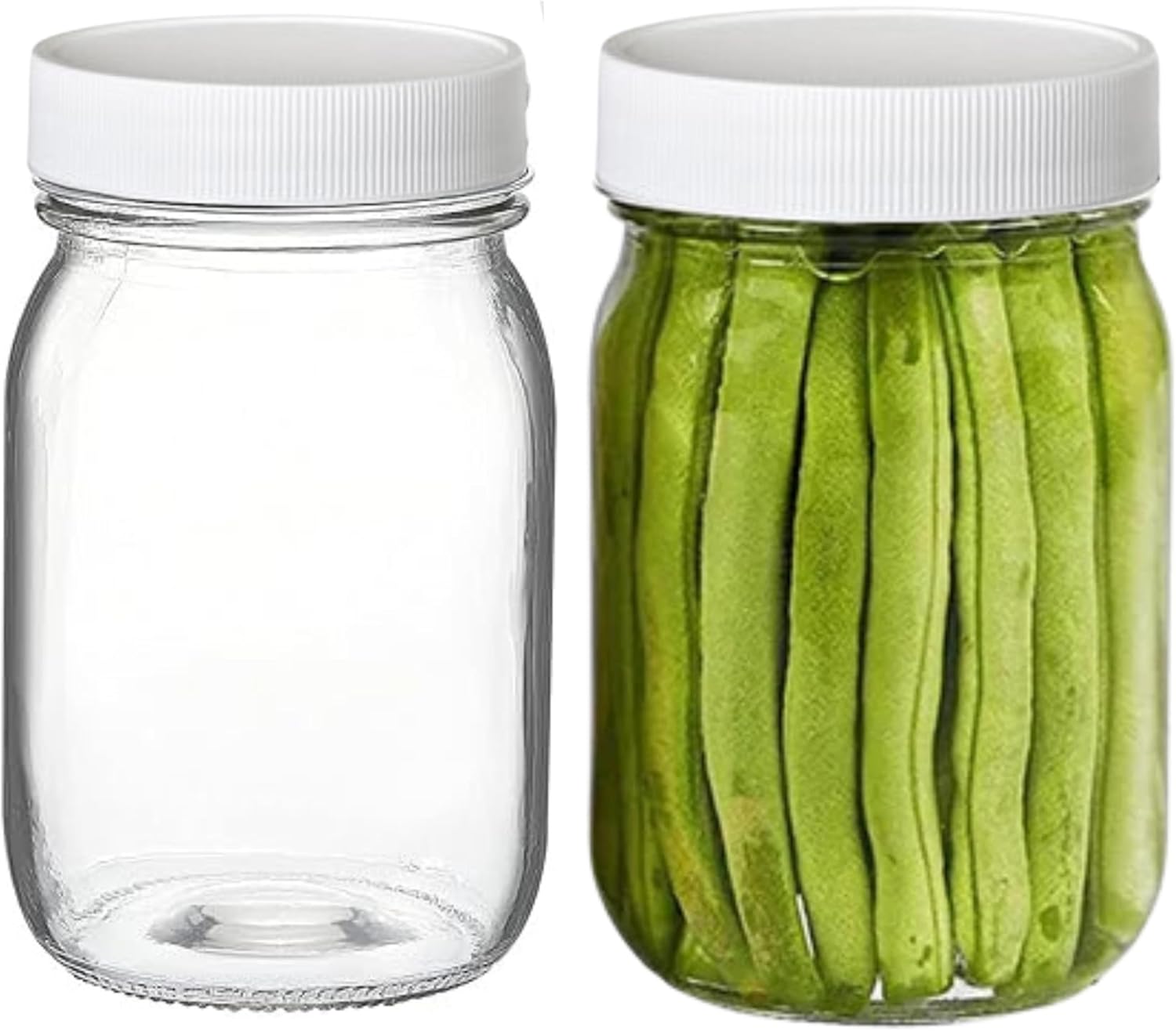 High-Quality Glass Mason Jars 16 oz