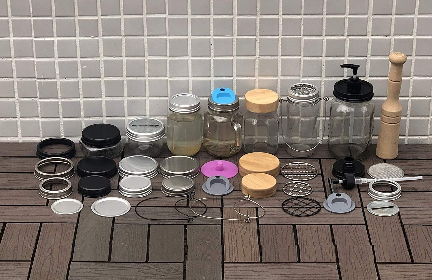 Silver Aluminum Rings for Mason Jars