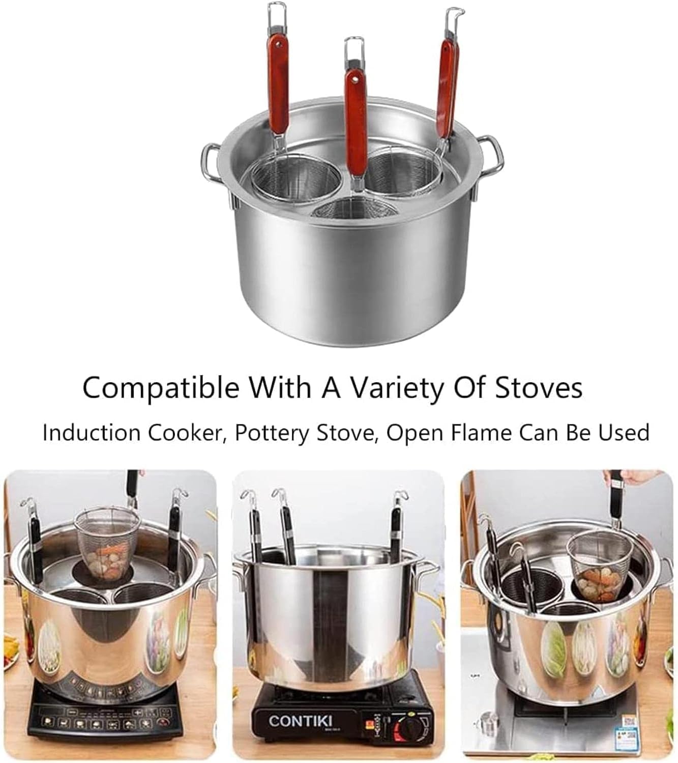 Stainless Steel Classic Design Pasta Cooker Set