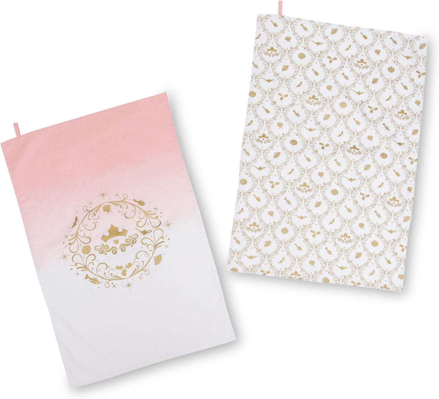 Disney Princess Tea Towel Set 2-Piece Dish Cloth