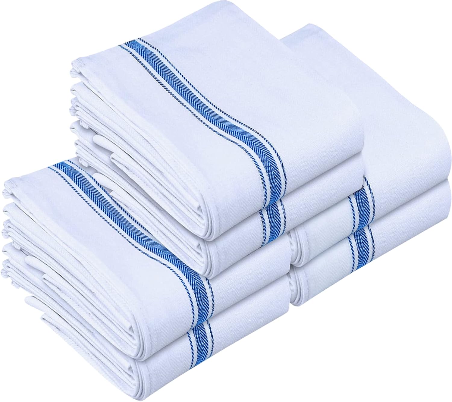 Utopia Towels Blue Dish Towels 6-Pack 15x25 100 Cotton Machine Washable