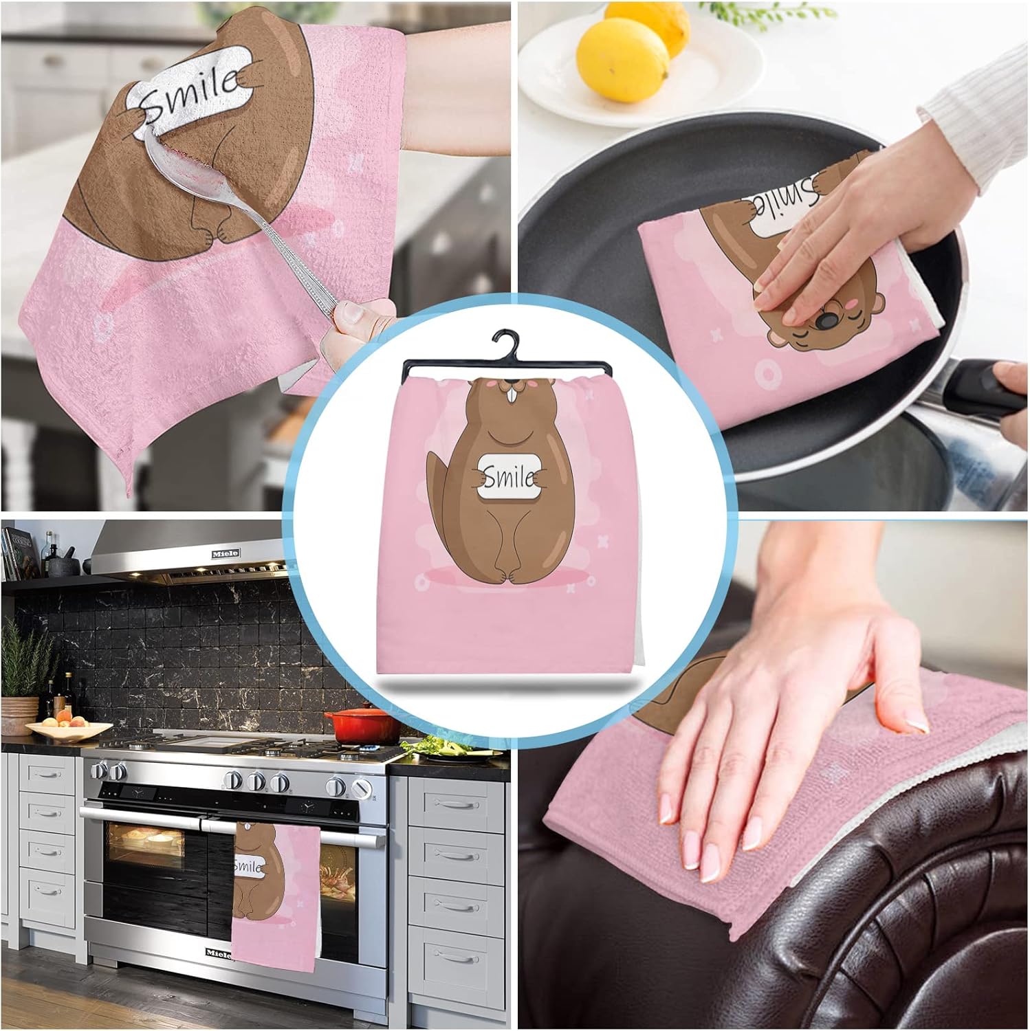 ZOE GARDEN Groundhog Day Kitchen Towels