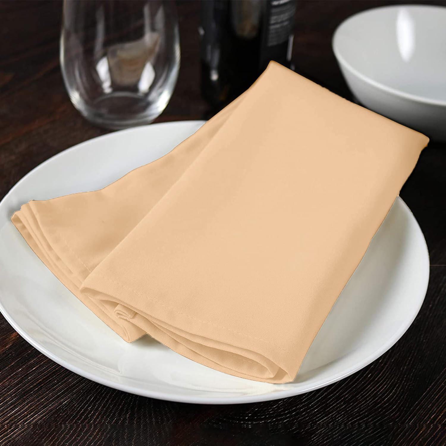 100 Polyester Durable Cloth Napkins 17x17