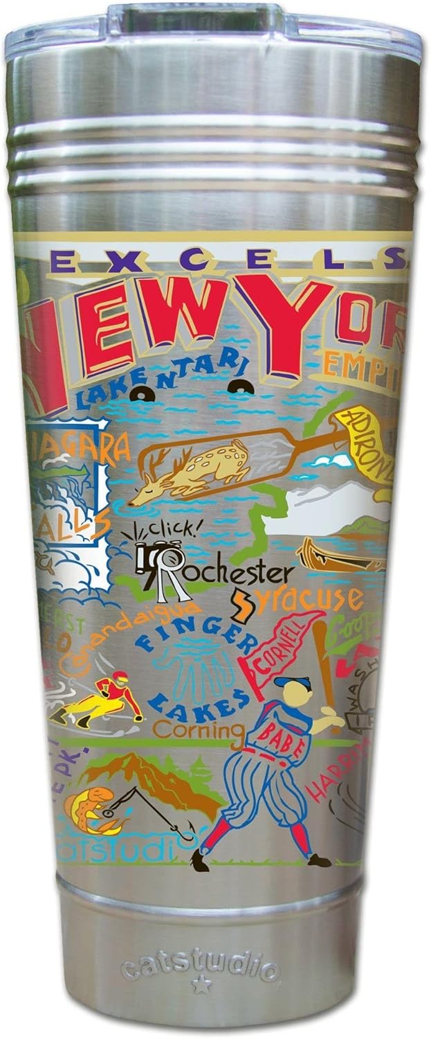 New York City Comfort Dish Towel Tumbler Set