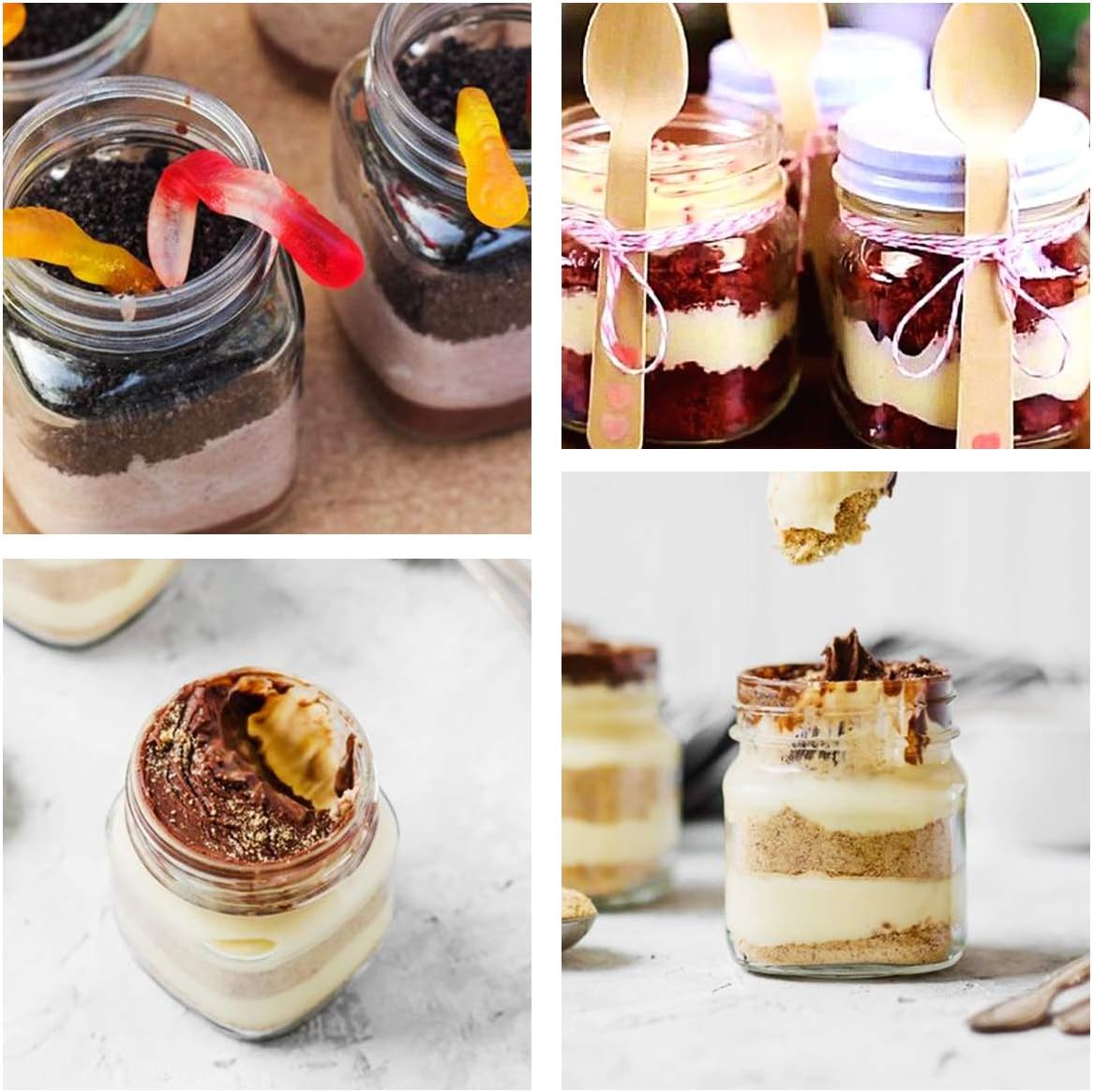 Elegant 4-Ounce Mason Jars with Silver Lids for DIY Canning
